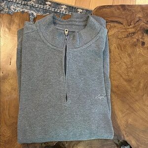 Greg Norman Collection Men's Half-Zip Sweater Jacket in Heather Gray